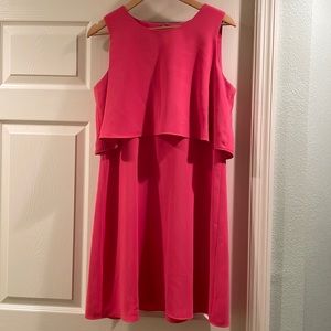 Calvin Klein Crepe Sleeveless Popover Dress